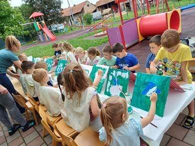 Likovna kolonija u dvorištu vrtića